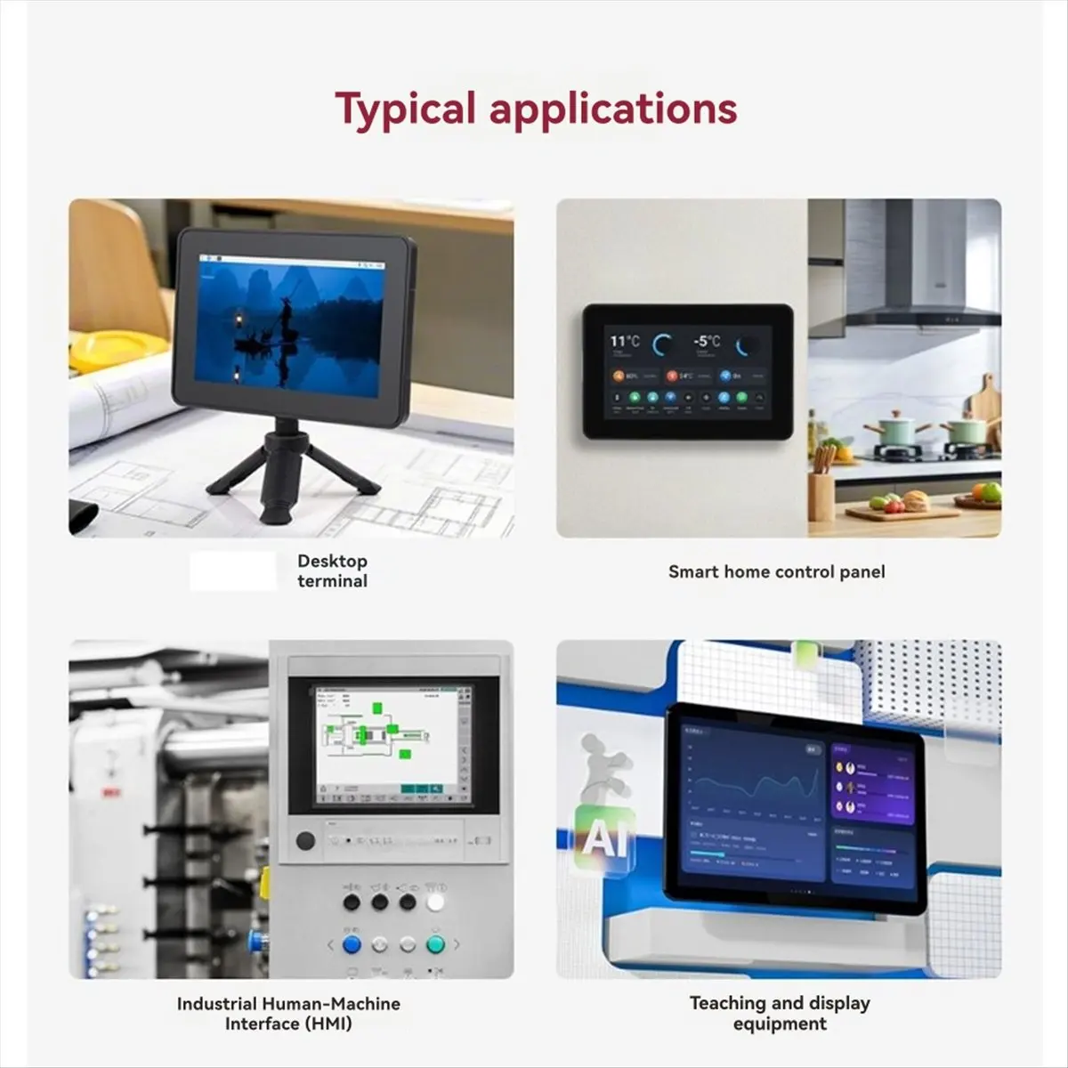 A99X For 5 7-Inch Touch Display 2 Shell Protective Cover for 5 and Multiple 7inch Screens