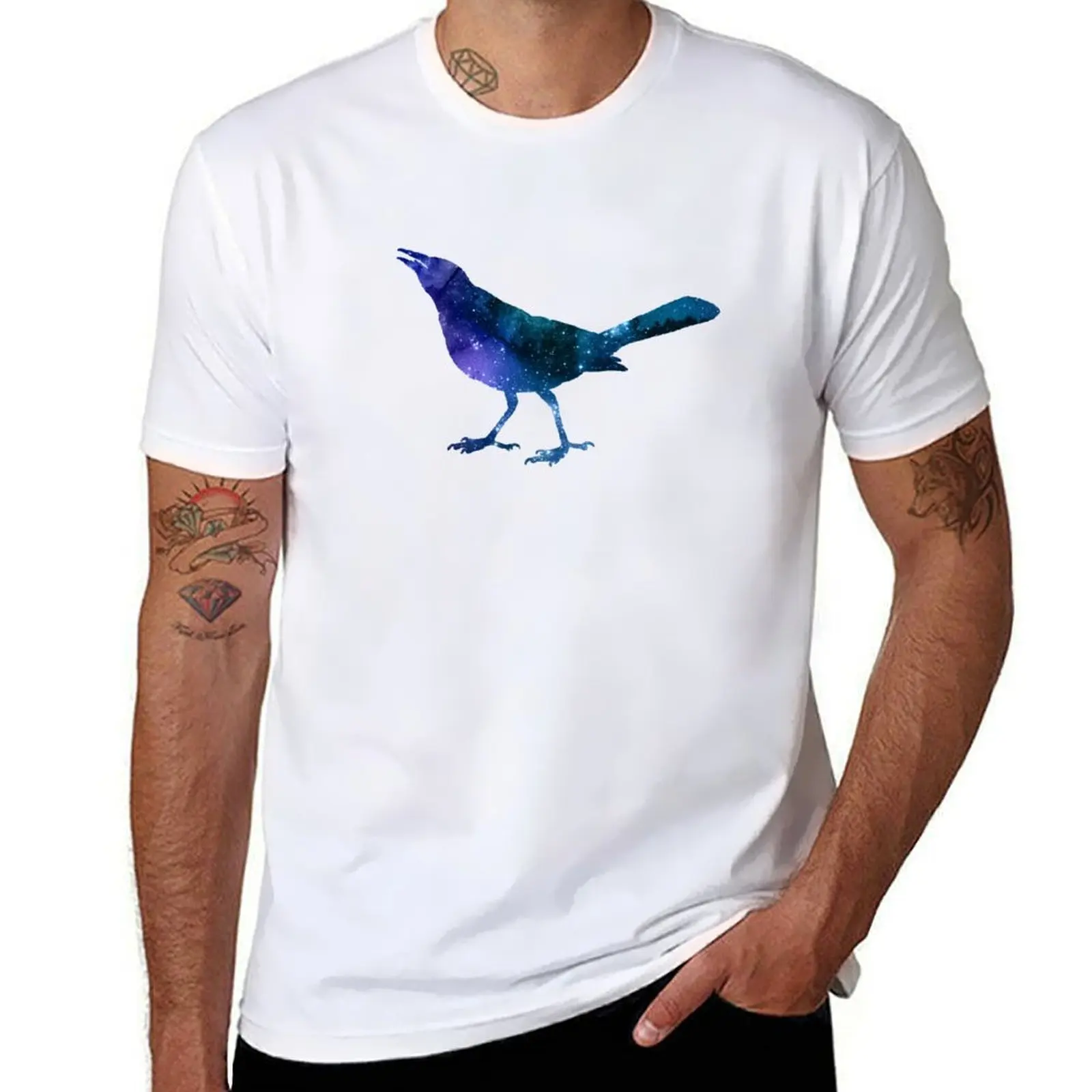 

Bird Watercolor Style T-Shirt anime t shirts oversize t shirts cotton 100% T-Shirt