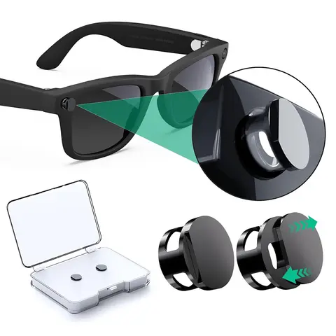 For Meta Smart Glasses Light Blockers, For Ray-Ban Meta Camera LED Cover,100% LED Light Blocking Efficiency, Privacy Accessories