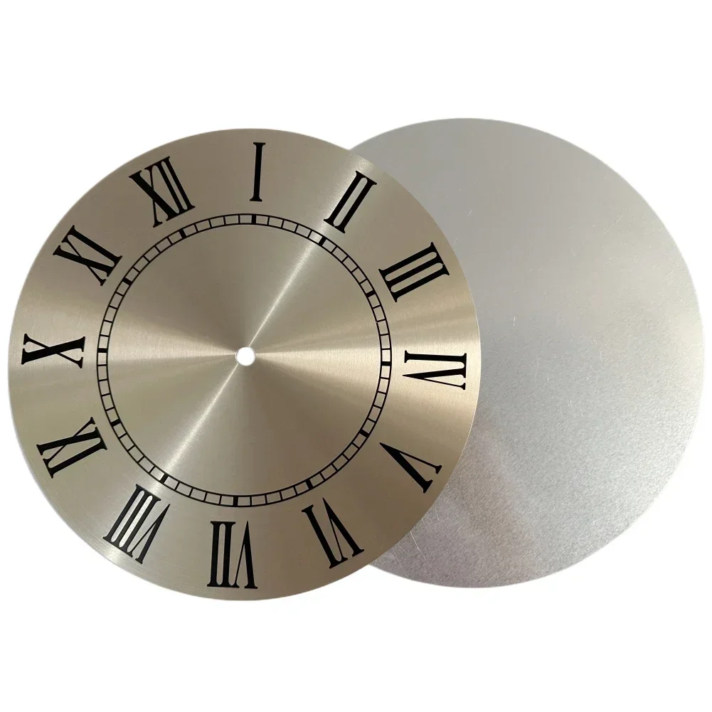 9.5 Inch 243mm Aluminium Metal Wall Clock Dial Face Replacement Roman Numeral For Large Wall Clocks Home Decoration