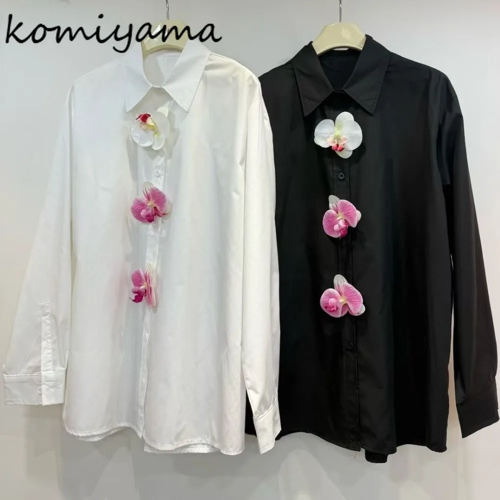 

Exquisite Button Decoration 2025 Shirts & Blouses Autumn New Ropa De Mujer Long Sleeve Blusas Loose Camisas Woman Clothing
