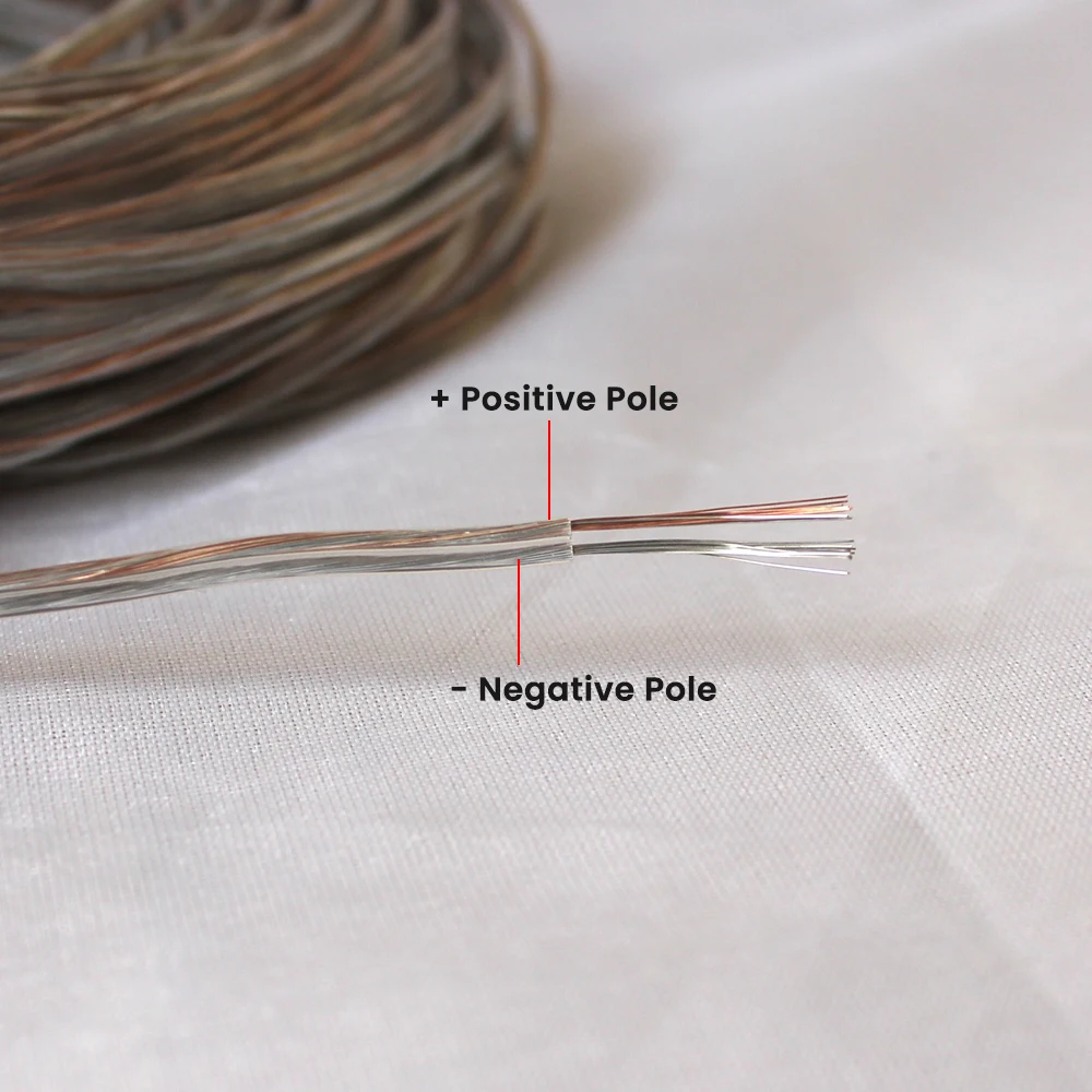 1m-80m 22AWG 20AWG LED Strip Light Welding Electric Wire 2Pin Audio Electronic Toy DC Power Transparent Parallel Copper Cable