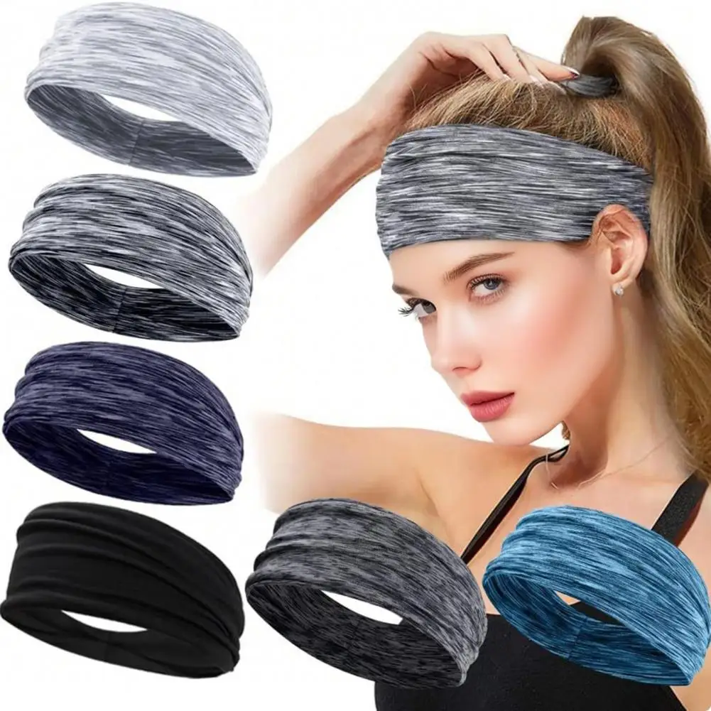 Running Head Band Breathable Sweat Absorb Band Women Men Elastic Lightweight Cycling Hair Bands Quick Dry Fitness Yoga Hair Band