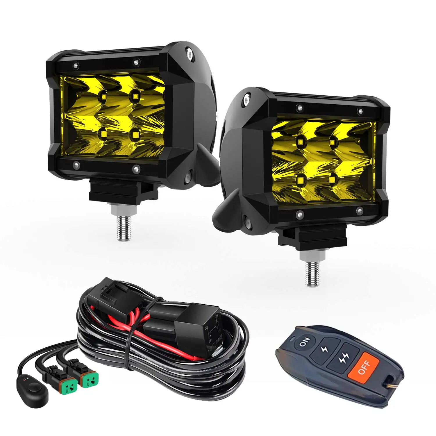 

YBYZ 3,8 "100 Вт 4x4 светодиодные стручки световая панель светодиодные кубики точечный прожектор комбинированный луч квадратный фары дальнего света для грузовика пикапа UTV ATV SUV 4x4 автомобиля