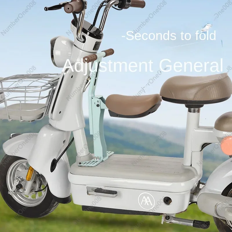 مقعد السيارة الكهربائية للأطفال الأمامي القابل للطي إيما يادي سيارة تعمل بالبطارية سكوتر مقعد الطفل #2