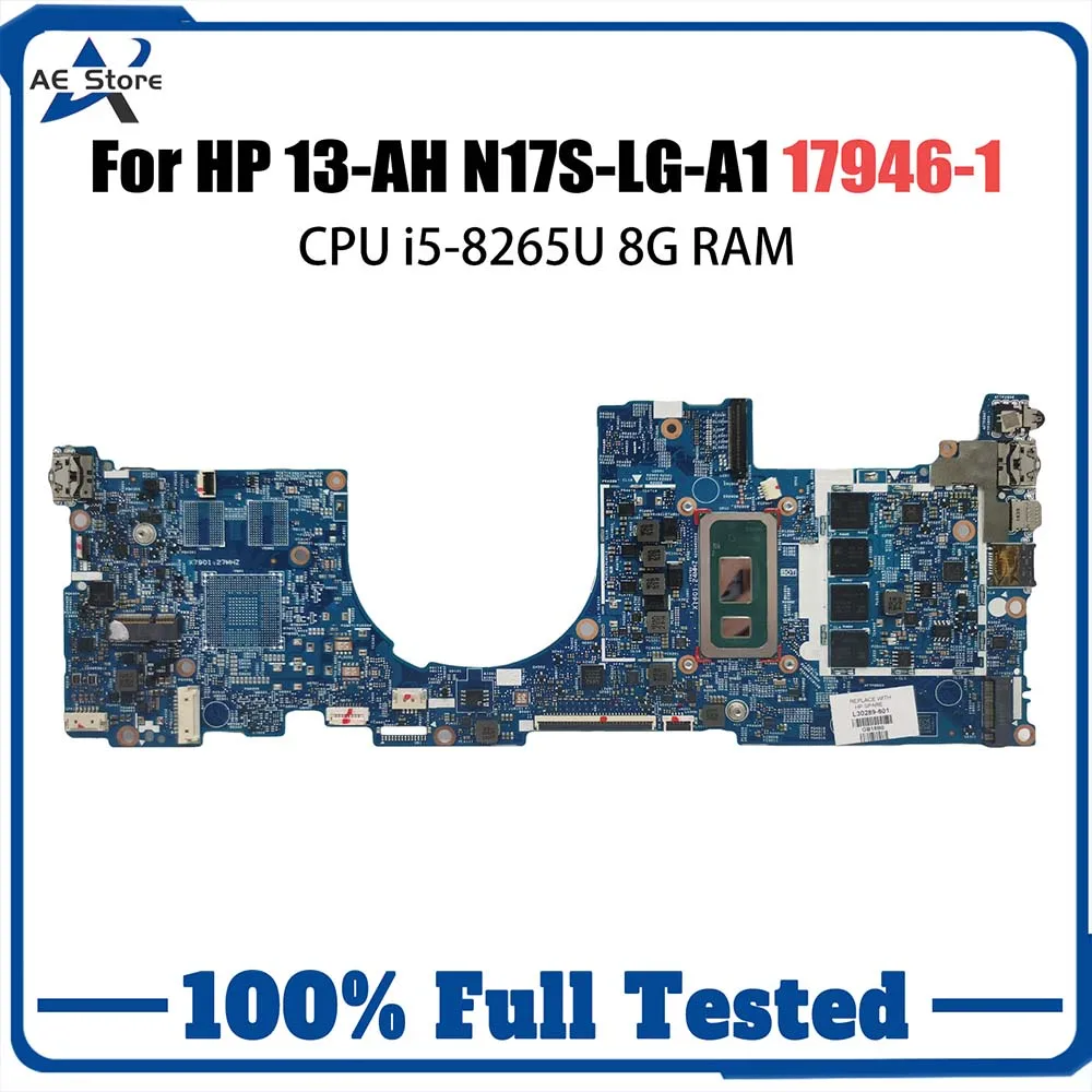 

17946-1 Notebook Mainboard For HP 13-AH N17S-LG-A1 L30285-001 Laptop Motherboard with CPU i5-8265U 8G MX150 Full Tested