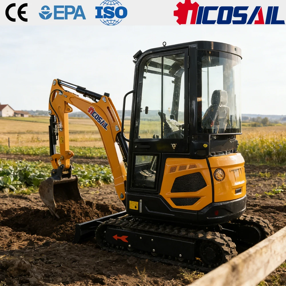 

Мини-экскаватор Nicosail 1.8 тонны, сертифицированный CE, надежный, высокопроизводительный, для тяжелых строительных работ