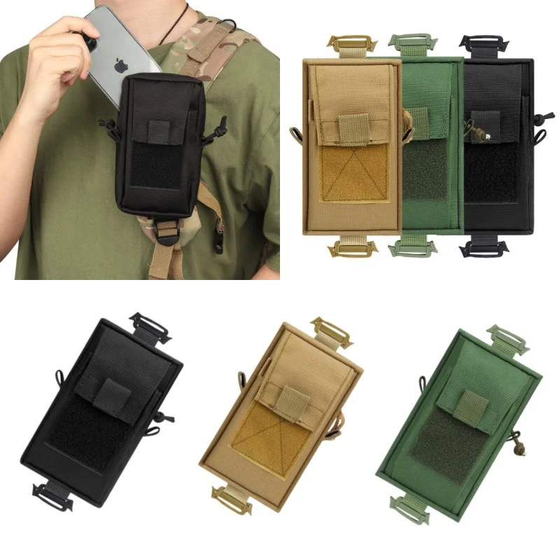 

Совместимая с MOLLE сумка через плечо | Многофункциональная уличная сумка | Держатель для телефона и хранение снаряжения для кемпинга и походов