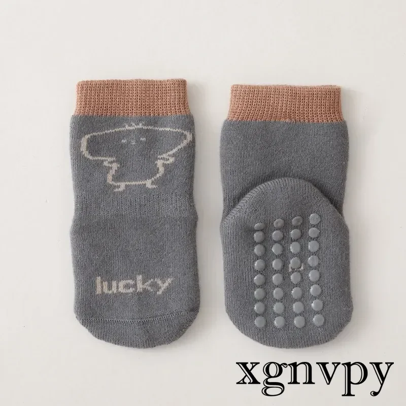 Baby socks Autumn and winter new thick warm wool baby floor socks silicone non-slip toddler socks