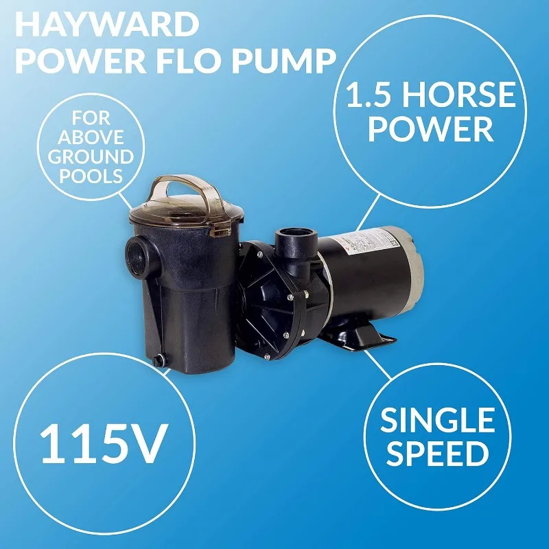 W3SP1580X15 Power Flo Pool Pump, 1.5 HP