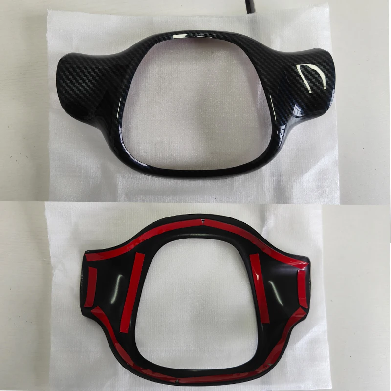 Car Steering Wheel Carbon Style Interior Modifications Steering Wheel Interior Parts Smart 451 Fortwo Brabus Edition