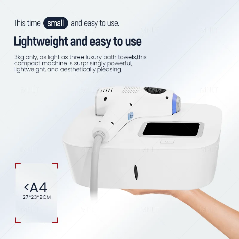 Mini Hair Removal Handheld Painless Portable 808nm Diode Home Use Rechargeable Sensitive   Friendly