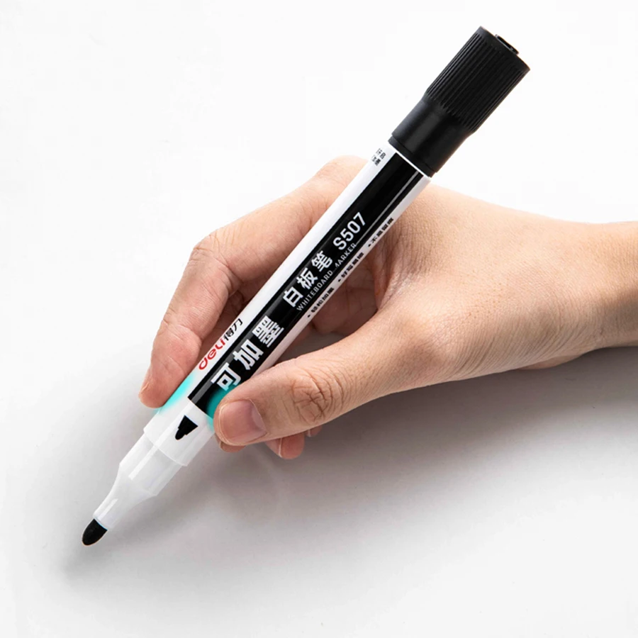 델리 10개 화이트보드 마커 - 칠판, 유리, 창문 및 표지판용 습식 지우기 분필 펜, 생생한 색상