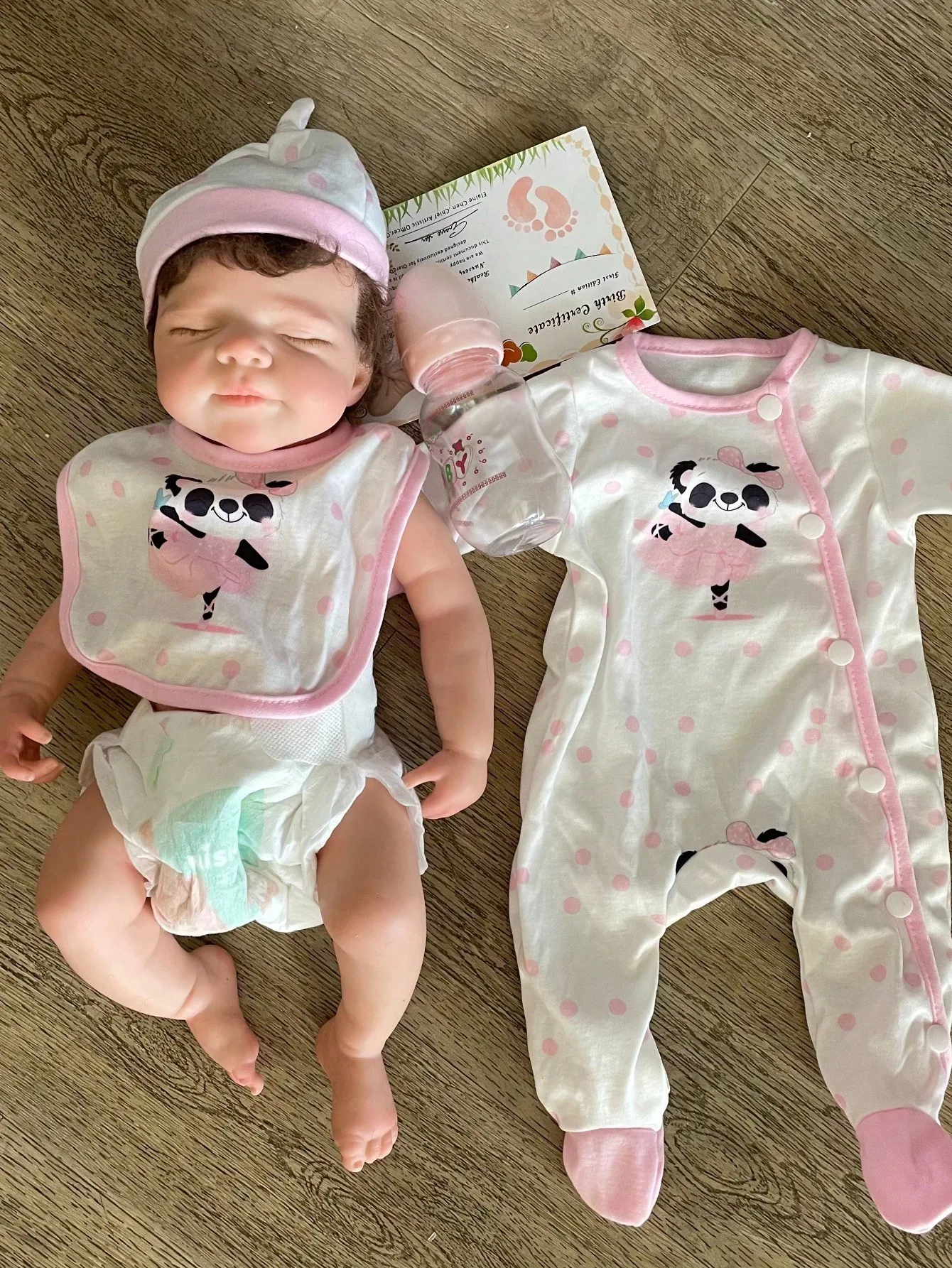 Saskia 18 pollici Pascale Silicone neonato bambola fatta a mano realistica 3D dipinta pelle Reborn Girl