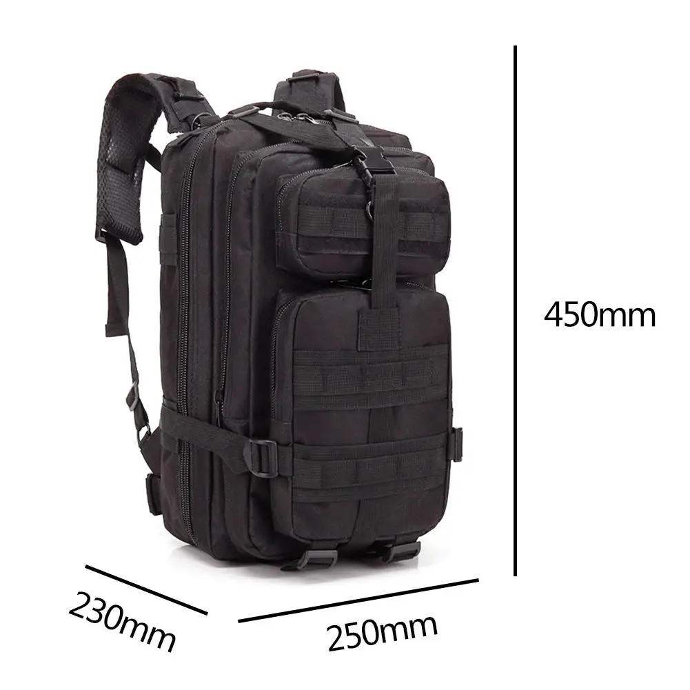 Impermeável Grande Outdoor Tactical Assalto Mochila, saco do exército, Caminhadas, Camping, caça, mochilas, Bug, 1000D, 30L