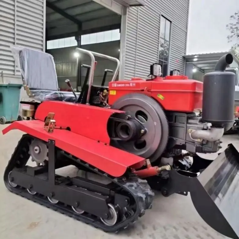 Multifunctional 25-50 Horsepower, Car Mounted Tracked Micro Cultivator, Factory Supply