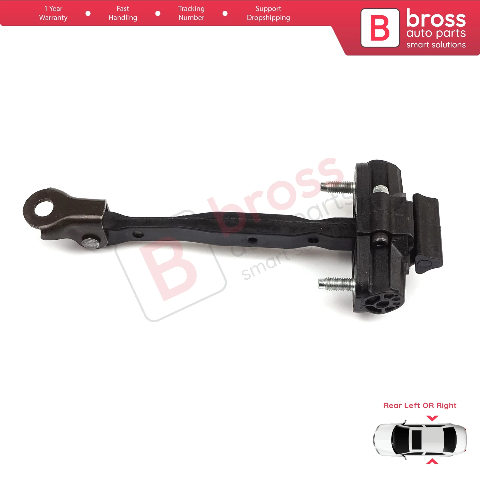 BDP1235 Rear Left or Right Door Catch Hinge Brake Stop Check Strap Limiter 13456270 for Vauxhall Opel Astra K Crossland X