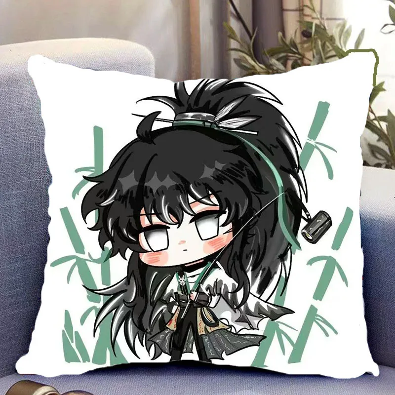 Gioco Wuthering Waves QIUYUAN Cosplay Cuscino di tiro 2 lati Anime Cartoon Peluche Cuscino per la casa Divano Decorazione Regali