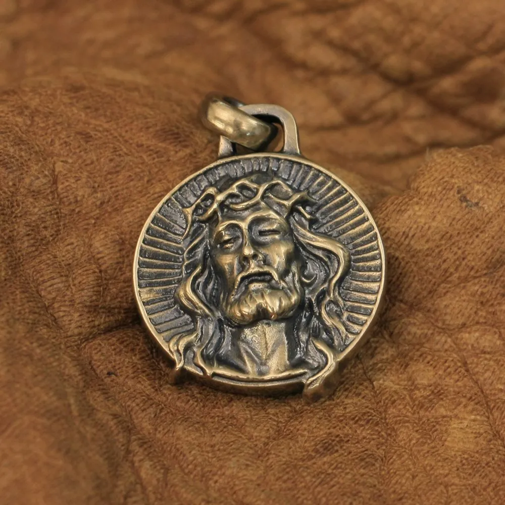 Details Brass Jesus Christ Pendant BR39