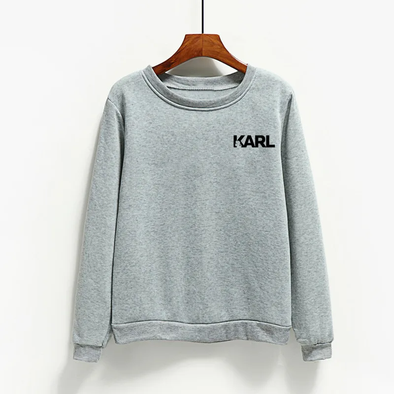 Fashion Brand Karls Men\'s and Women\'s Hoodies Sweater Spring and Autumn Long Sleeve O-Neck Hoodies Pullover Top Sudadera Mujer