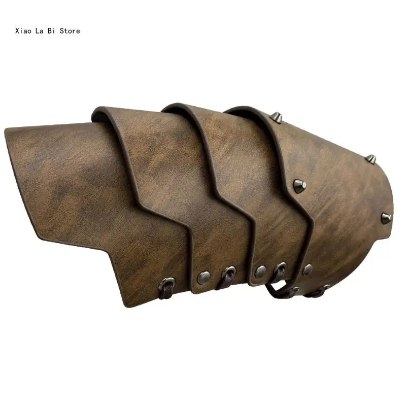 PU Arm Bracers Arm Guard Medieval Arm Bracers Cosplay Party Costume Role Play Renaissances Arm Gauntlets Photo Armwear XXFD