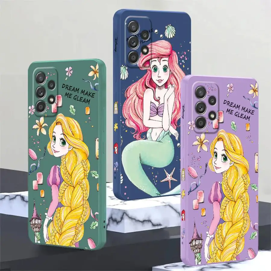 Disney Cute Princess Phone Case for Xiaomi Redmi 10 10C 10A 12 12C 13C 8 9 9A 9C 9T K40 Pro K60 Ultra A1 A2 Soft Cover