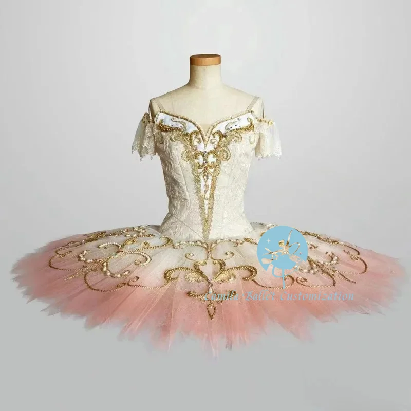 

High-quality custom gradient color sleeping beauty Pakita mutant ballet tutu YAGP competition performance skirt adult and kids