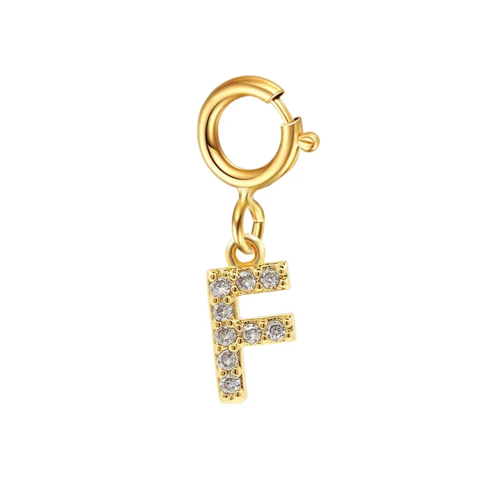 Women's Golden Name Initial Letter Pendant Bracelet