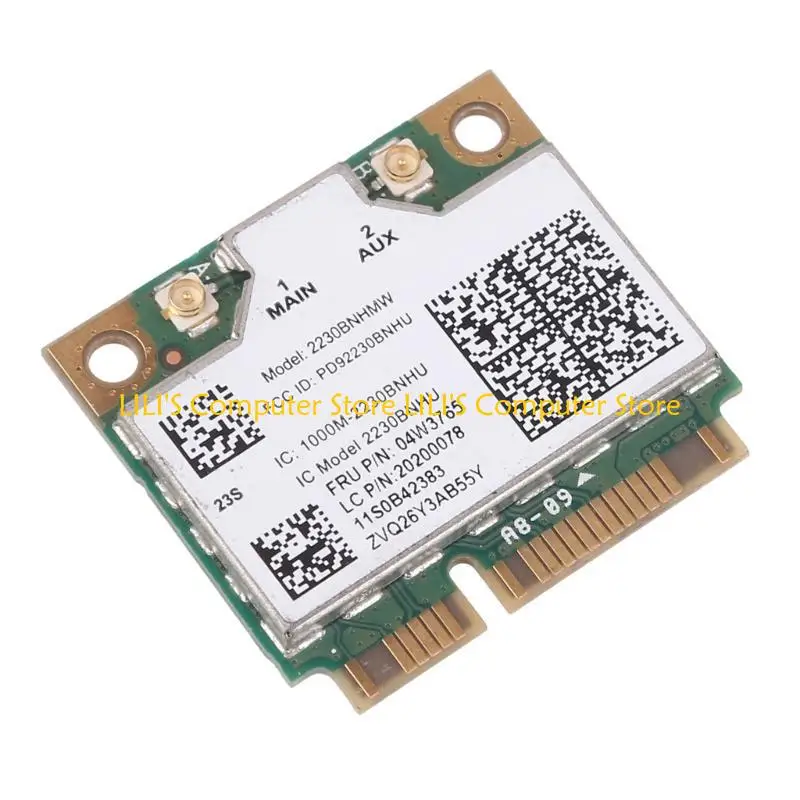 

A52B Mini PCIe Laptop Adapter for 2230BNHMW 2230BN Wireless Wifi Card BT4.0