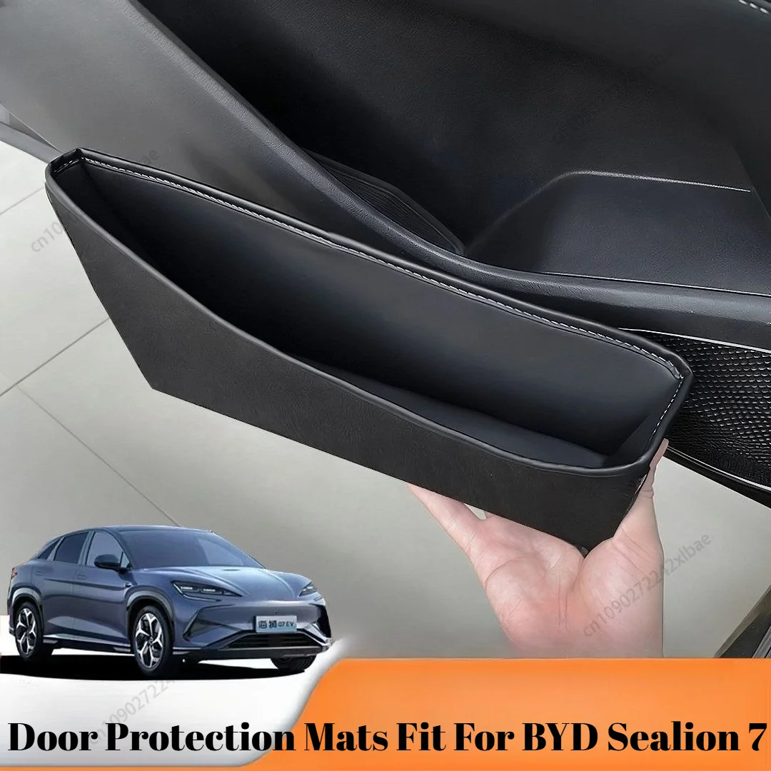 

Leather Anti-slip Silent Protective Pads for Door Storage Pockets Fit for BYD Sealion 7 2024-2026 Car Mat Accessories durable