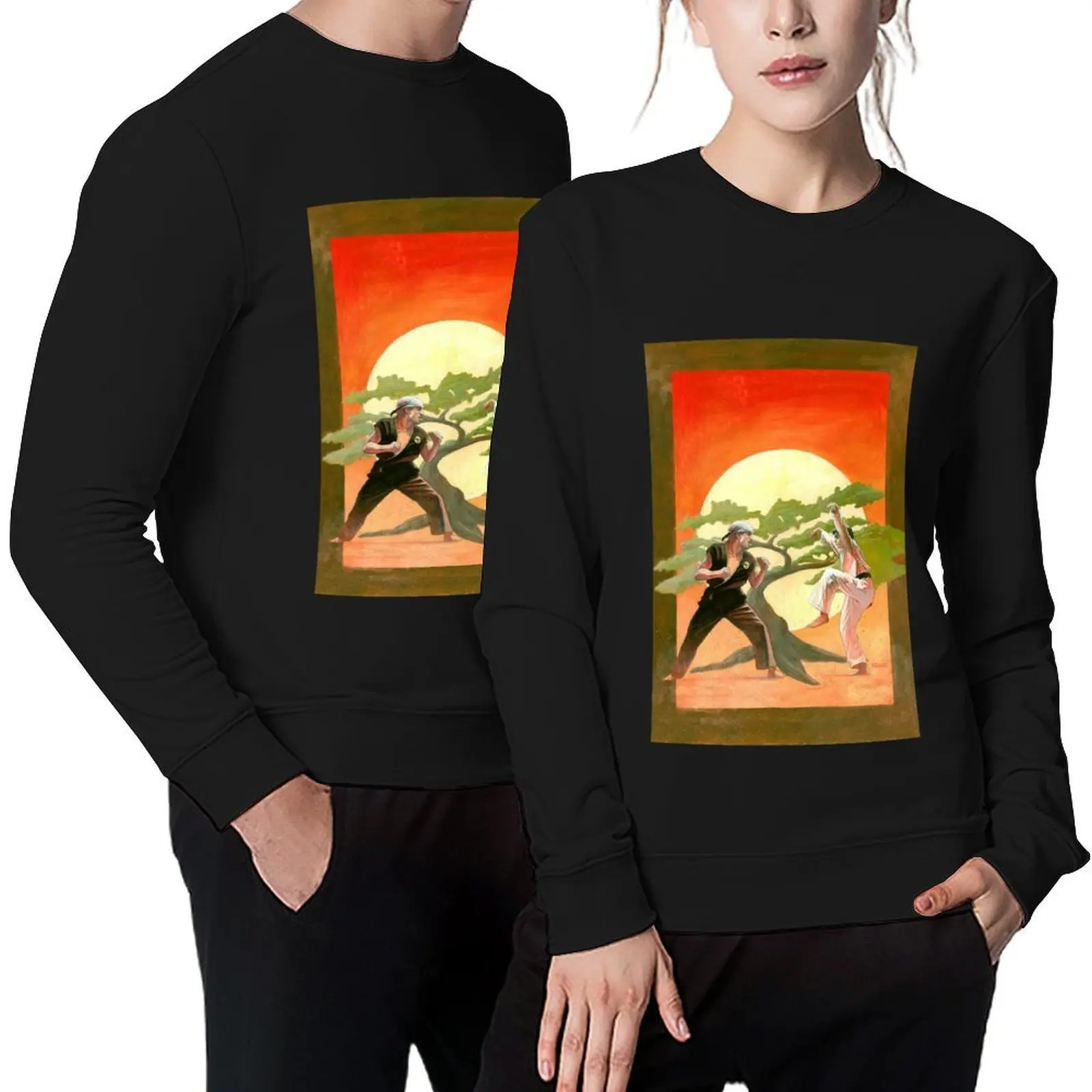The Karate Kid Movie Poster Painting Pullover mens designer clothes male clothes tracksuit sports sweatshirt man