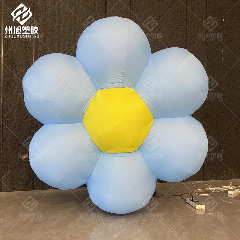 Customized inflatable blue flower inflatable plant theme outdoor courtyard mall advertising inflatable decoration