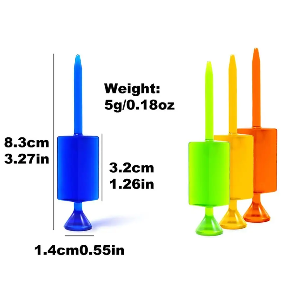 أوتاد كرة جولف مصممة متعددة الألوان لتعزيز المسافة أوتاد كروية مسطحة من البلاستيك حامل كروي محمول أوتاد كروية بلاستيكية مساعدة للتدريب #6