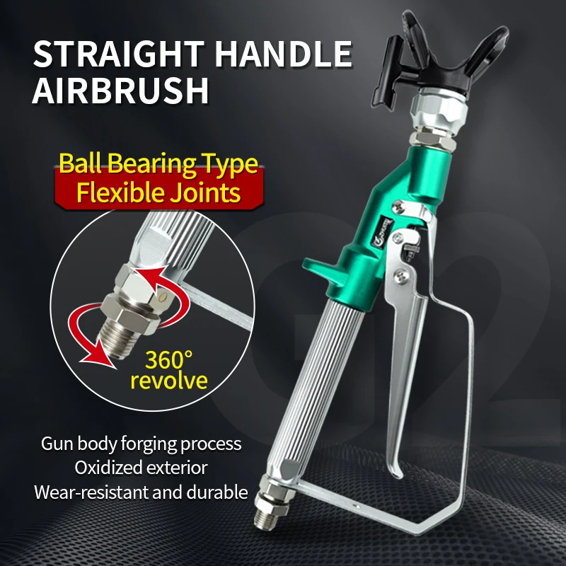 Airless Paint Spray Gun Inline Celling Spray High Pressure 3600 PSI 517 TIP Swivel Joint