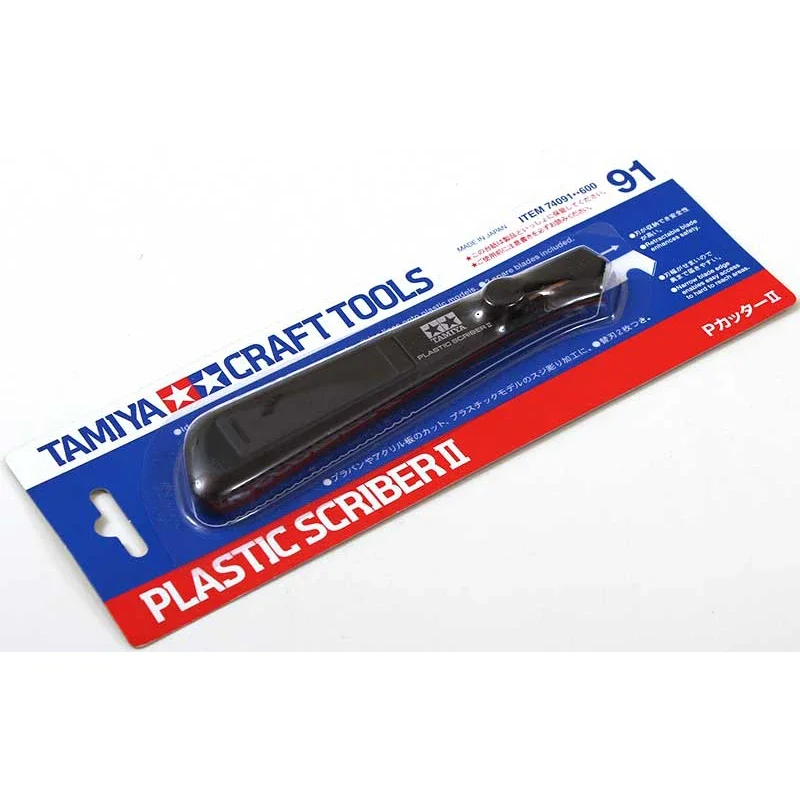 Tamiya 74091 Plastic Scriber II Craft Tools P-Type Hook Knife for Plastic Model DIY