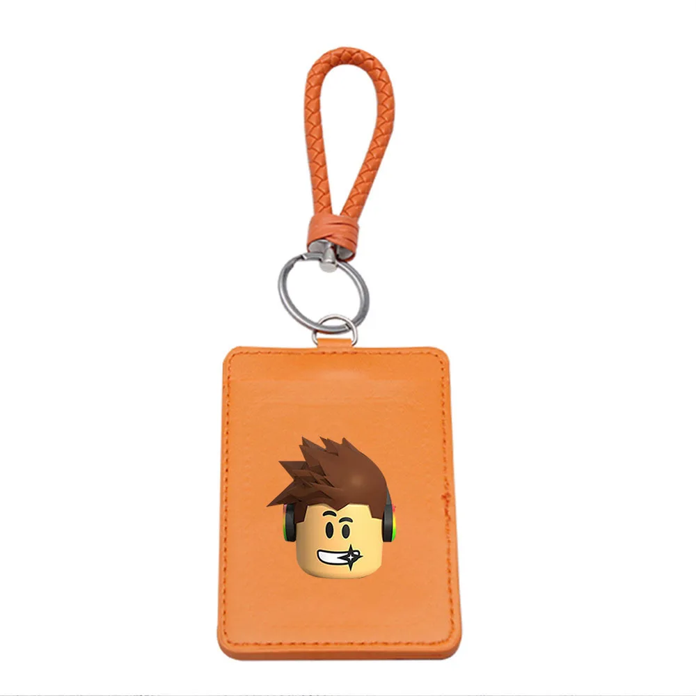 Game Roblox Card Holder Documents Card Cover Cartoon Kawaii Traffic Protect Case Student Pendant Boy Storage Bag Festival Gift