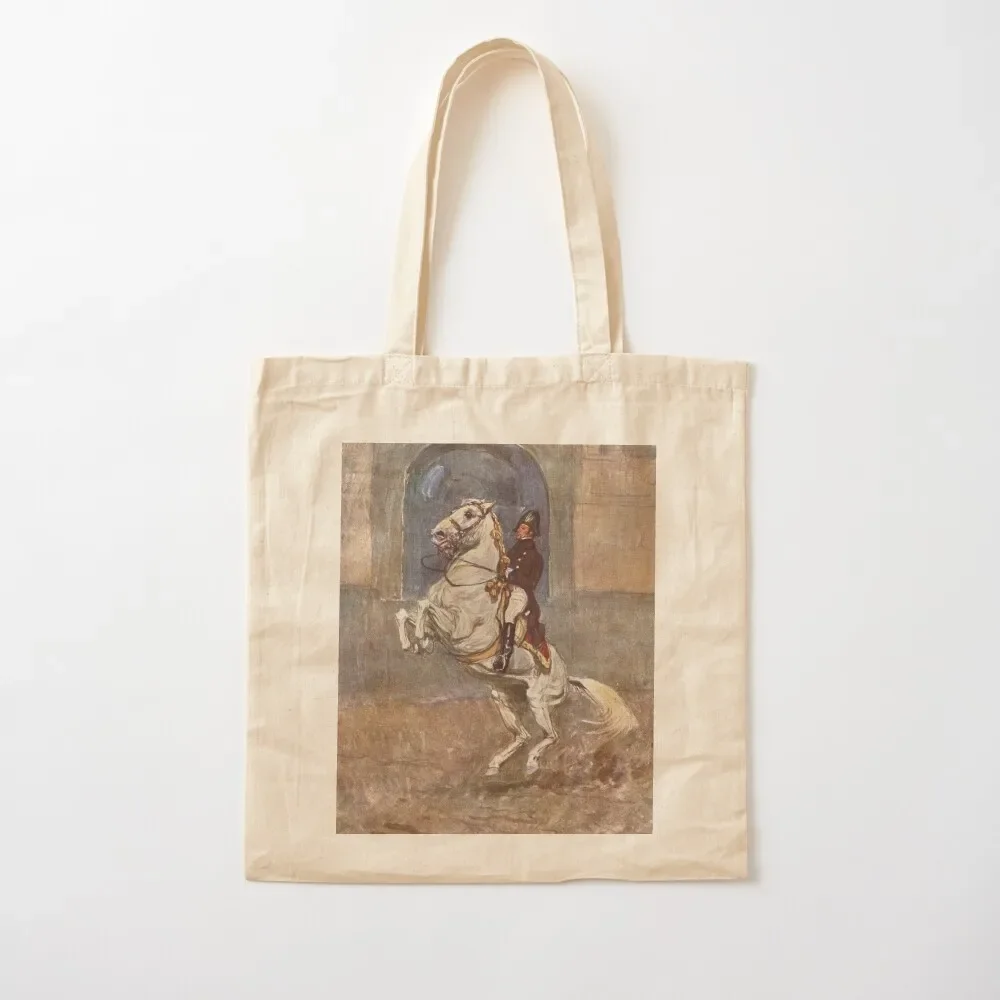 

Lippizan Horse: The Courbette, Classical Dressage at the Spanish Riding School Tote Bag Beach bag shopper bag woman