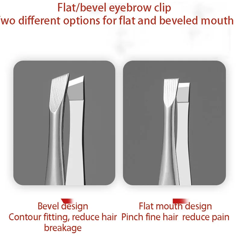 Eyebrow Clip Makeup Stainless Steel Multi-Purpose Eyebrow Trimming Diagonal Flat Nose Pliers Hair Plucking Forceps Pliers