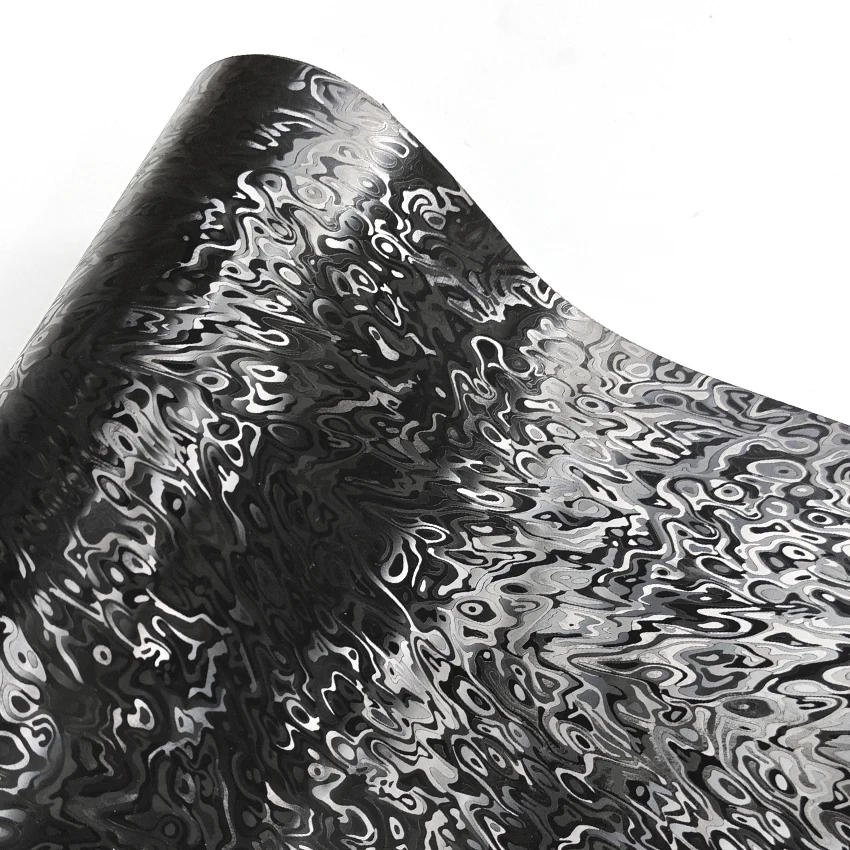 30x20/50/200cm Premium Metal Black Cosmic Ghost Textured Vinyl Wrap Film Self Adhesive Decal Car Wrapping