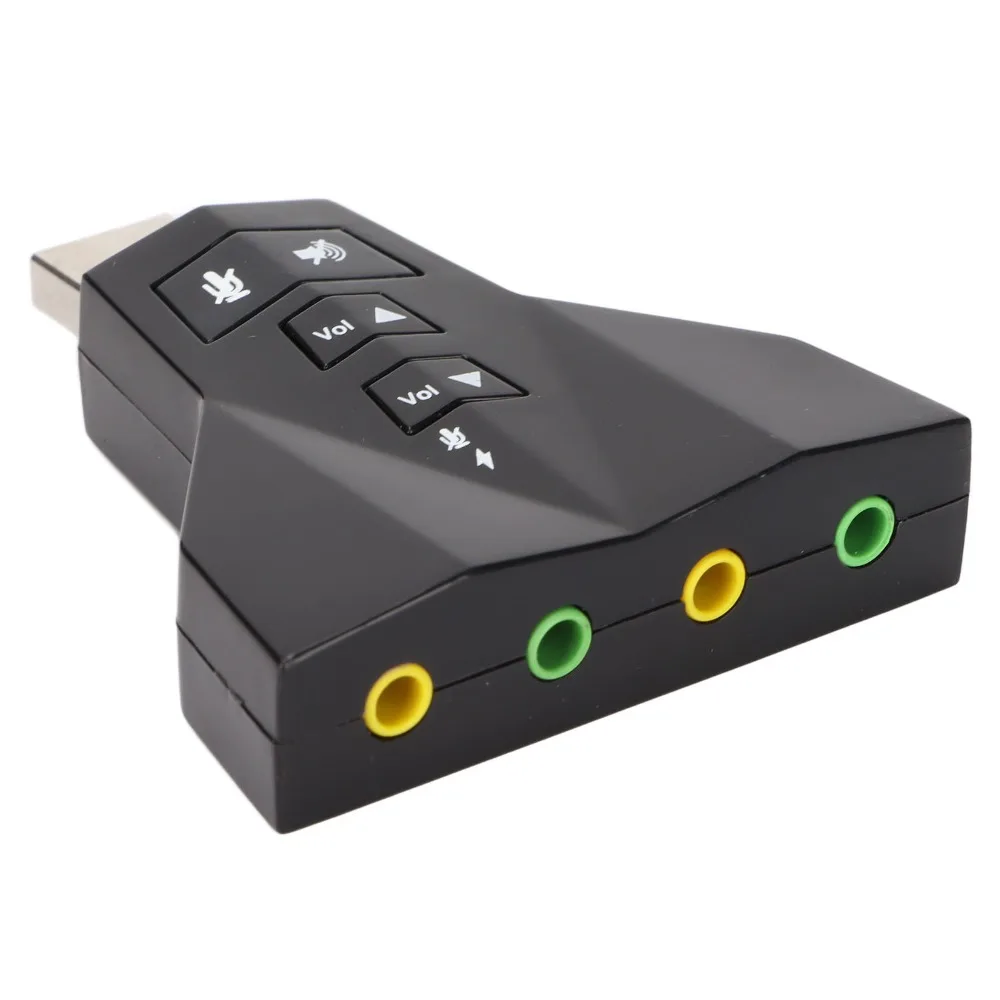 

Dual Microphone Interface USB Sound Card Dual Audio Interface Independent Sound Card Stereo Sound Adapter Audio Card Adapter