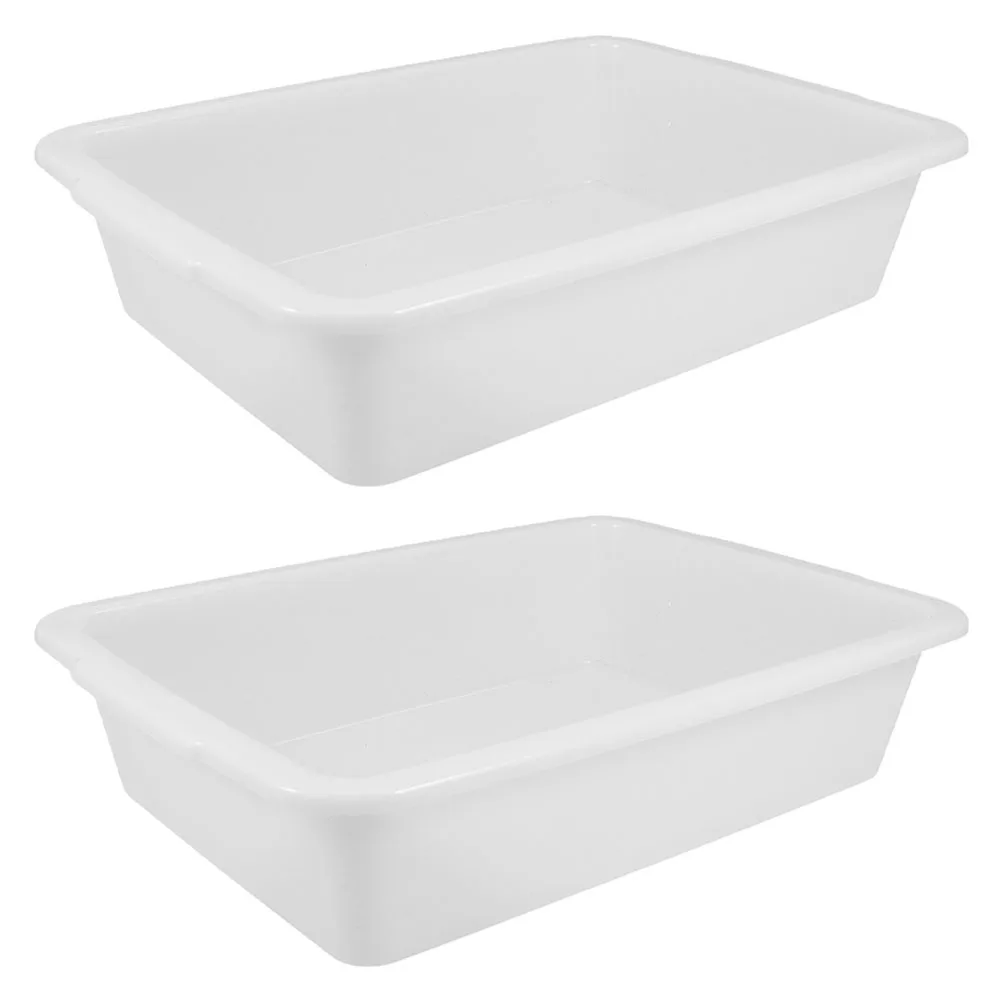 Laboratory Tray 7Cm Deep Chemical Experiment Tray Acid Alkali Resistant Plastic Storage Plate For Lab Teaching Equipment