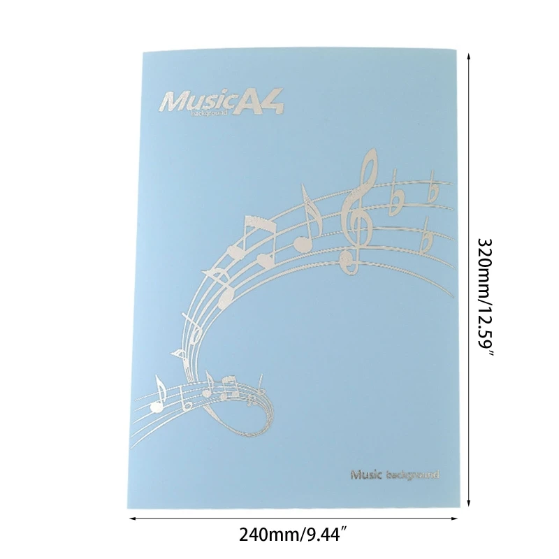 Music Binder 4 หน้าพลาสติกขยายได้สำหรับการวาดภาพแก้ไขไฟล์จัดเก็บ
