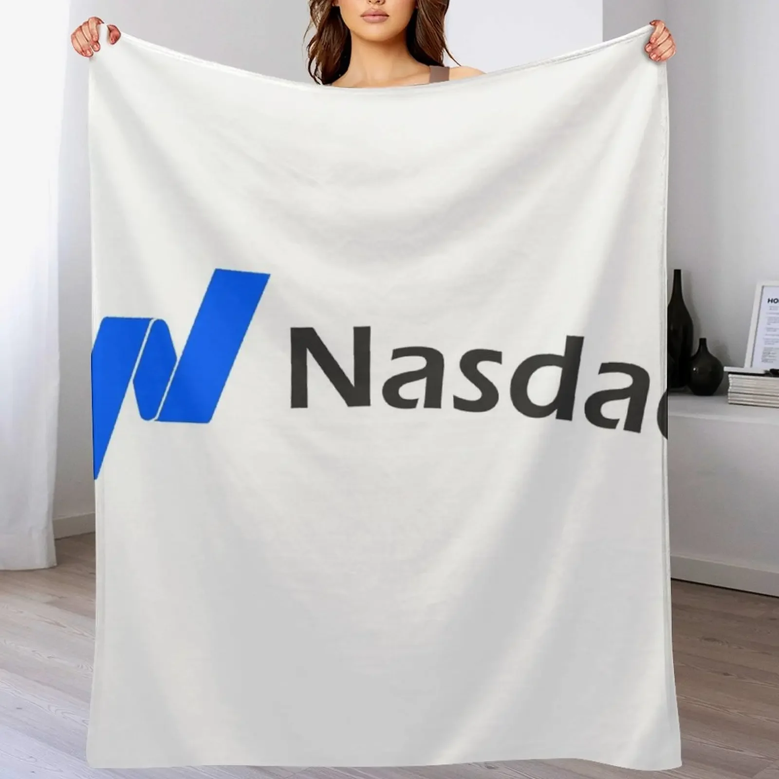 Nasdaq stock market investor Throw Blanket Men's Soft Warm Throw Blanket for Couch
