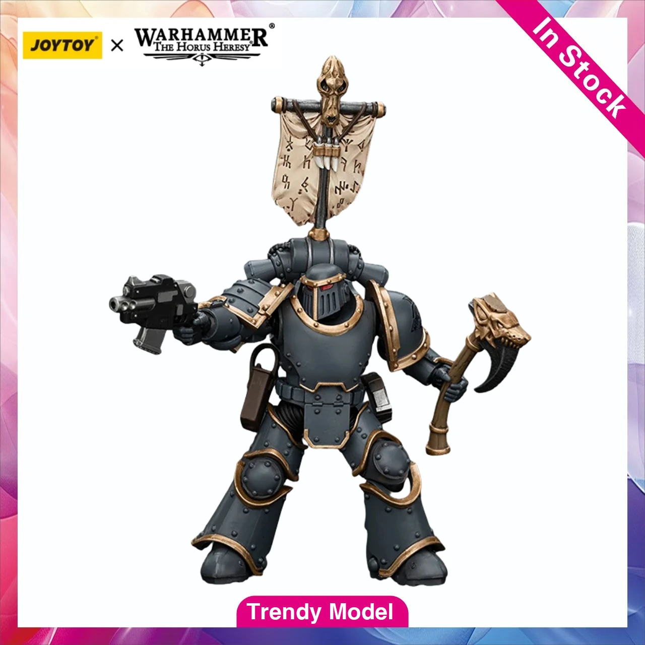 

【TM】 JOYTOY Warhammer 40K Space Wolves Grey Slayer Pack Grey Slayer 1/18 Action Figure Model Toys Gifts