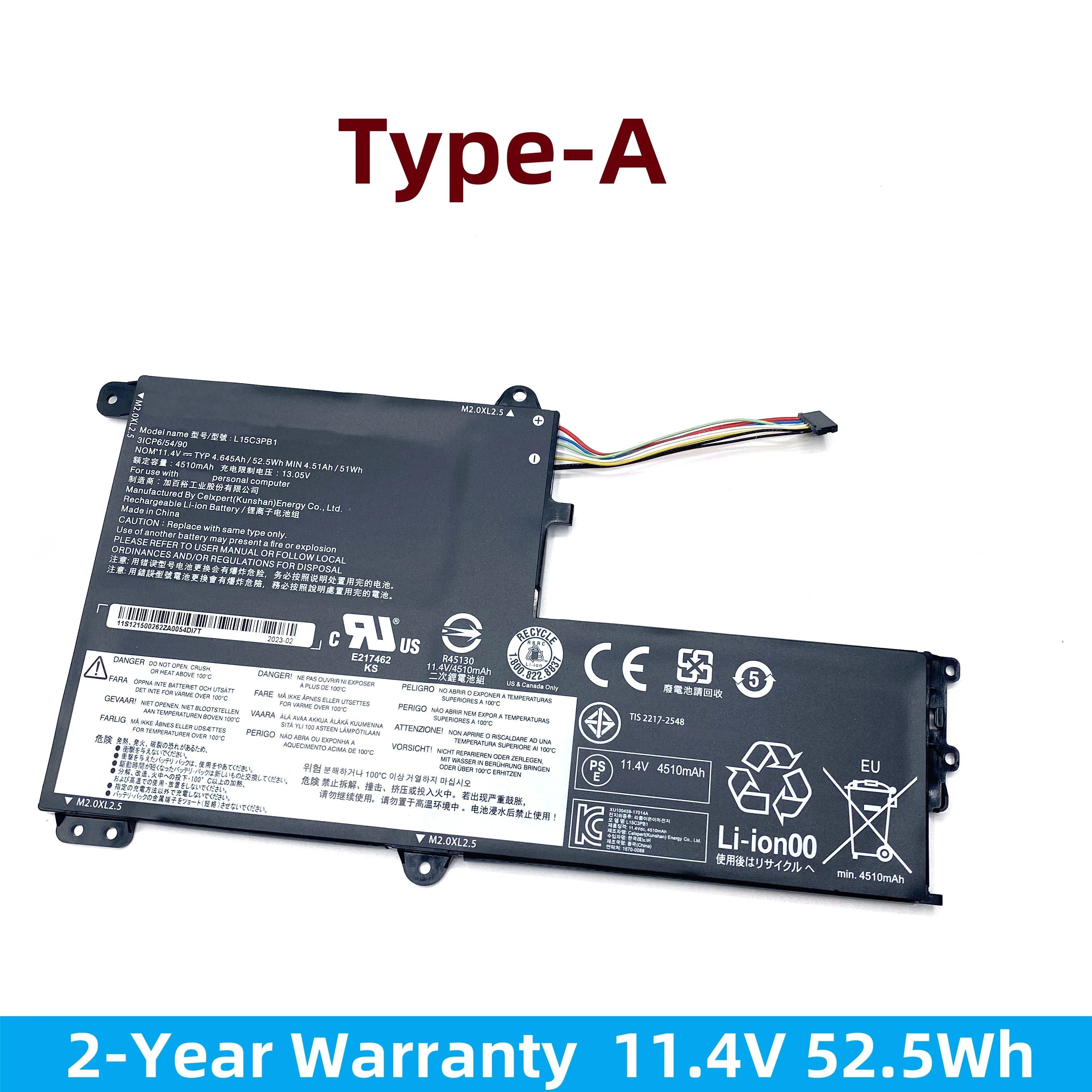 Original L15L3PB1 Laptop Battery For Lenovo IdeaPad 330S-15IKB 330S-14IKB 320S-15ISK Yoga 520-14IKB L15M3PB0 L15C3PB1 L15L3PB0