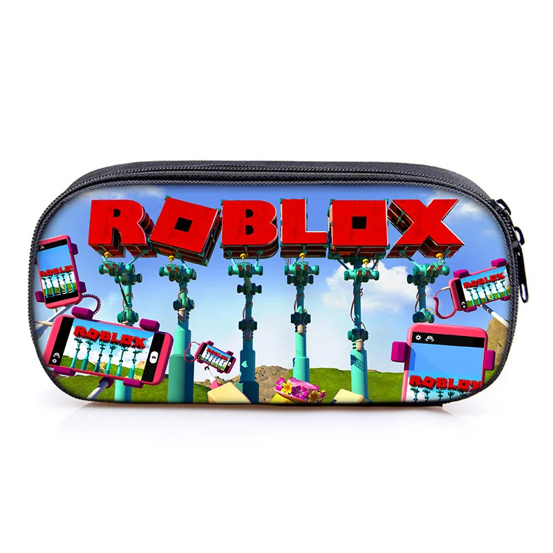 Игра мультфильм ROBLOX начальная школа пенал пенал коробка для канцелярских принадлежностей аниме Kawaii школьная сумка Mochila декоративный продукт