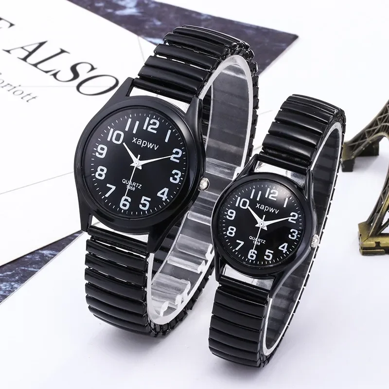 Neuankömmling Mode Frauen Uhren Männer Elastizität Uhr Quarz männliche Armbanduhr Relogio Feminino Uhren Paare Uhr Reloj