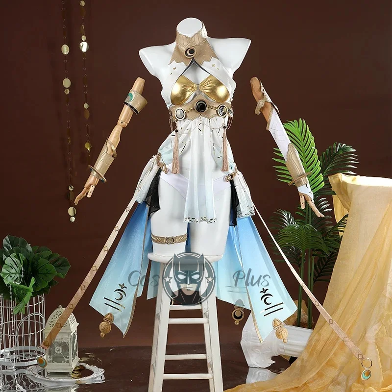 Wuthering موجات اينو تأثيري حلي شعر مستعار فستان إكسسوارات الشعر الدعائم مجموعة كاملة للنساء الفتيات Rinascita مهرجان كرنفال #2