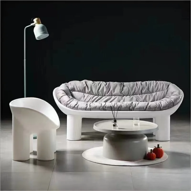 Sofa stool, shopping mall stool, model room fiberglass seat
