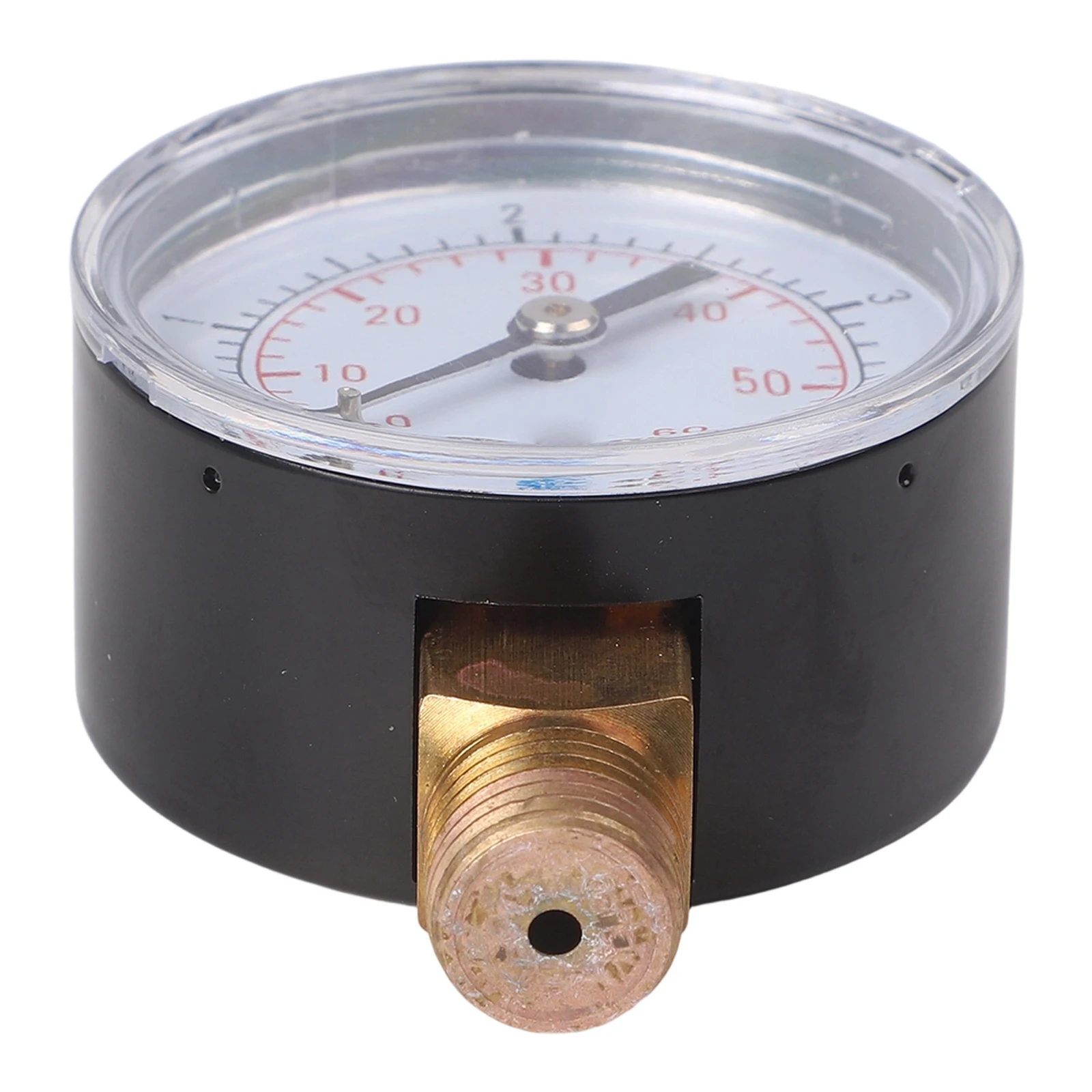 Metal Pressure Gauge High Accuracy Metal Pressure Gauge 1/4in NPT Thread Radial Pressure Gauge 0-4bar For Measuring Air Water